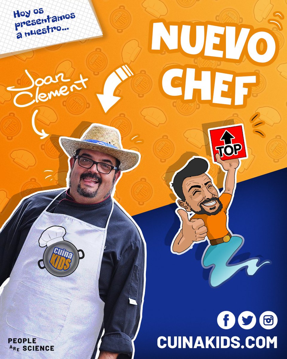 cuinakids's tweet photo. Grandísima incorporación a la nueva temporada de #Cuinakids , el "Xef de la Memòria" Joan Clement :D
Todo un #showman que cocina, enseña, educa y divierte, nadie mejor que él para intentar atar en corto al #CapitanPatata https://t.co/x5Sk4v3Owa