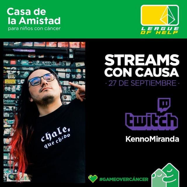 UnKenno's tweet image. Ya empezó el stream vengan un rato #GameOverCáncer 

twitch.tv/kennomiranda