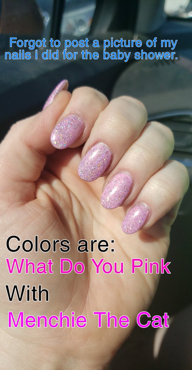 Ninja_Frog1's tweet photo. Baby shower nails. Finally getting a niece!!
#WhatDoYouPink with #MenchieTheCat over it. Love love love this #HoloCombo
@nailogical @holotaco https://t.co/oEQpArxRiL