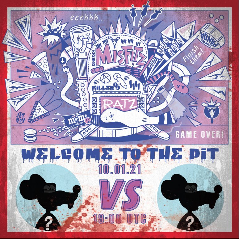 SewerRats_NFT's tweet photo. 🚨Sewer Fight Night🚨
This Friday at 3PM EST in THE PIT!
Three 1v1 Rat fights will be broadcasted on Rat FM live in the Sewers!
Prizes for all winners AND raffles for audience members including $CHIZ, Sewer Rats, and other dope NFTs!
Entry Cost: NONE! All are welcome! https://t.co/O4eKU7gZPd