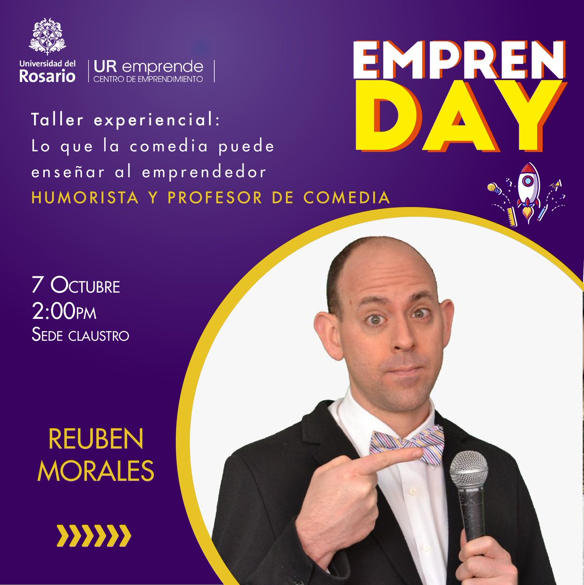 UR_Emprende's tweet photo. ¿Estás preparado para vivir dos días de experiencias increíbles? 🤪
¡El emprendimiento se toma @urosario y llega para que despiertes tu creatividad!
Inscríbete y conoce la agenda en https://t.co/e8INO3oCOs
#ElArtedeEmprender #URemprende https://t.co/y8C3tyoczg