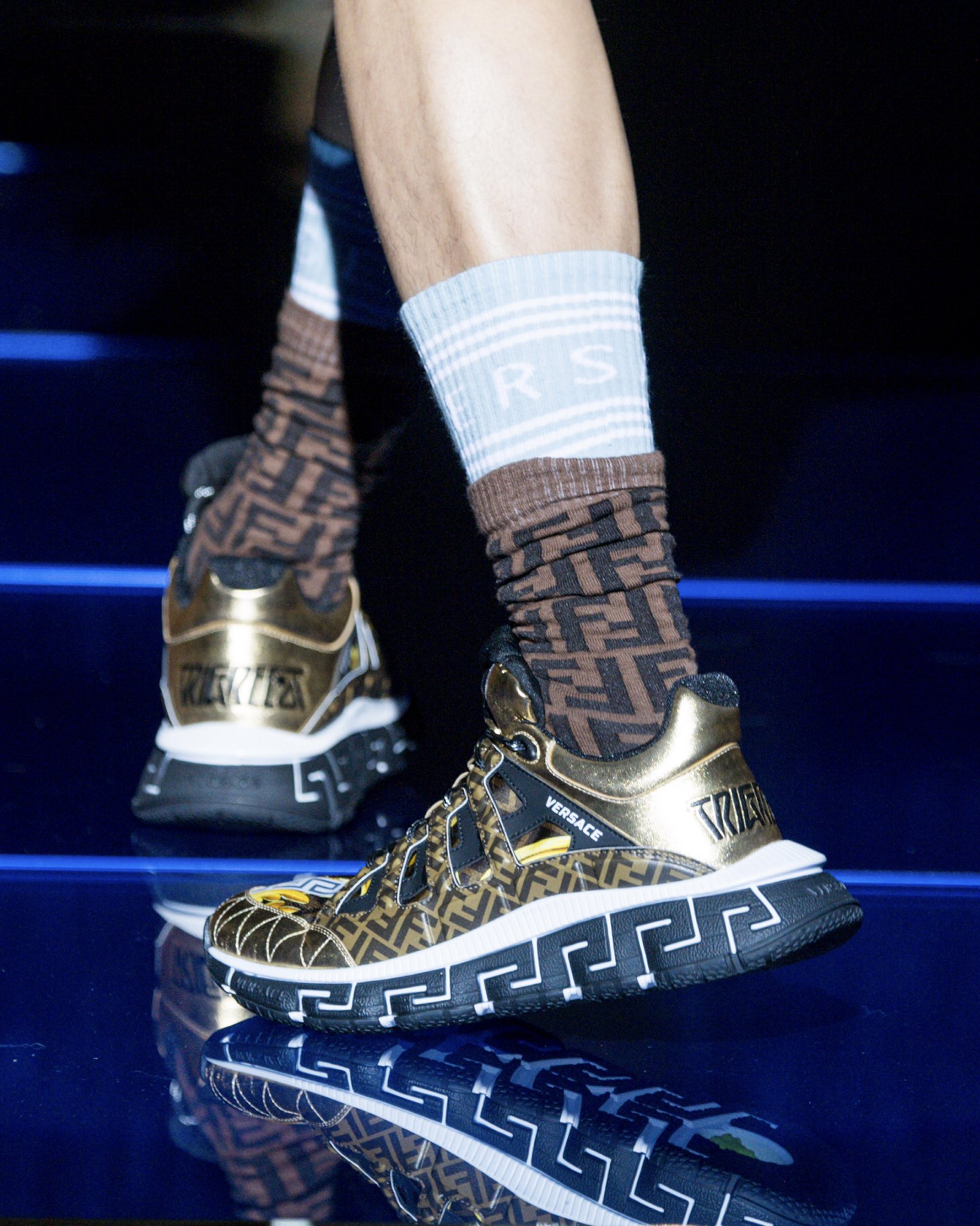 VERSACE on X: Stepping into each other's shoes - #DonatellaVersace,  #KimJones and #SilviaVenturiniFendi switched roles for the  #VersaceFendiSwap. Fabulous footwear strutted down the Milan runway  depicting iconic codes from both Fendi and