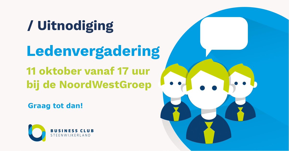 Op 11 oktober vindt onze ledenvergadering plaats van de NoordWestGroep. Wij heten u van harte welkom. Meer informatie over het programma vindt u op onze website: buff.ly/3zJTNgv

Graag ziens tot 11 oktober!
