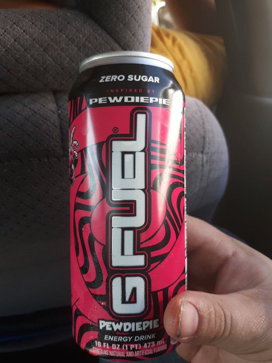 DemonessSkye's tweet photo. Finally trying it @killerseth1000 found it it at a small town gas station and it's also one of favorite YouTubers right after markiplier and also I love it I need more @GFuelEnergy https://t.co/JrQiDNj95C