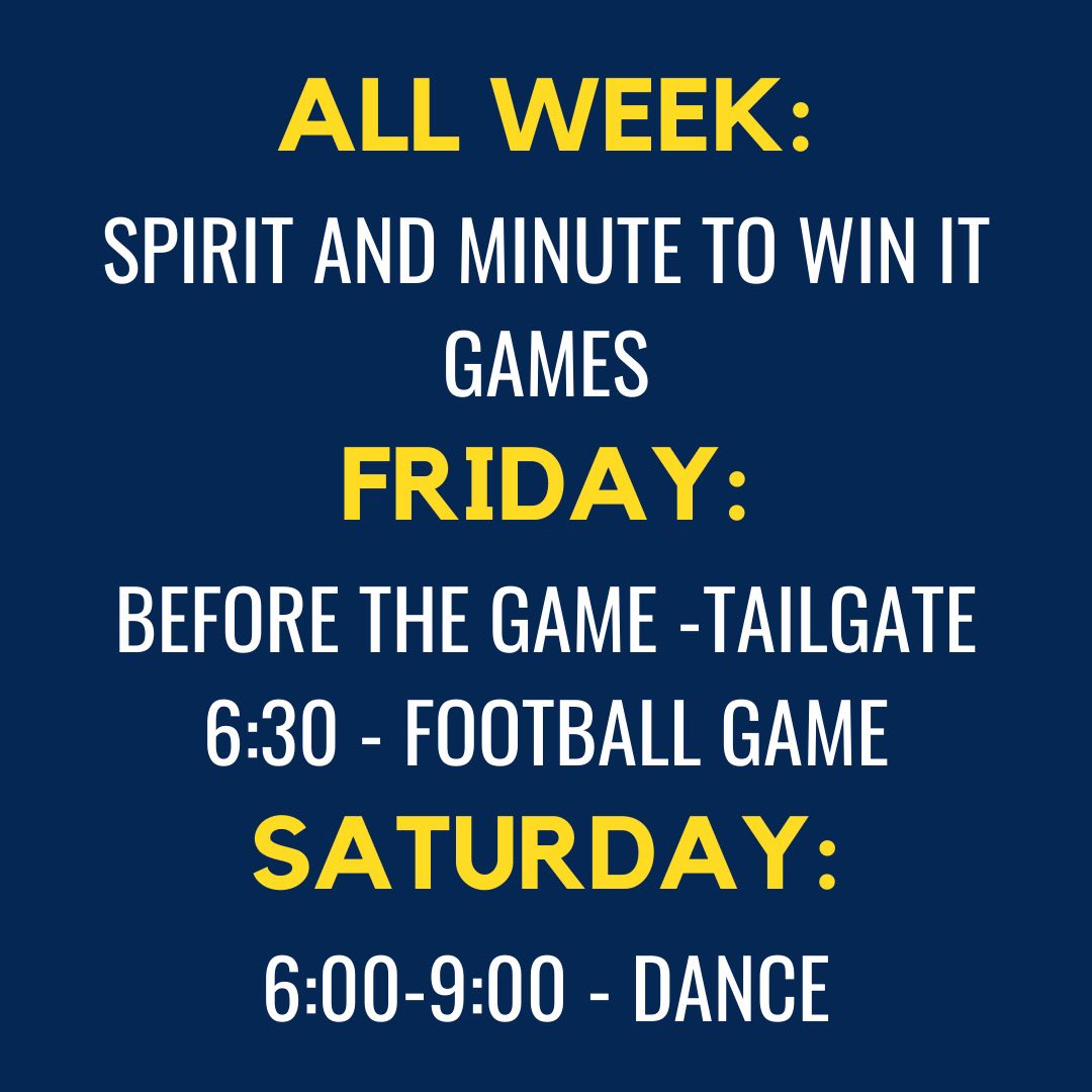 BCCSGA's tweet image. It’s hoco spirit week! Make sure to participate 💙💛

@OfficialBCCHS @BCCclassof2022 @bccsga23 @bccsga24
