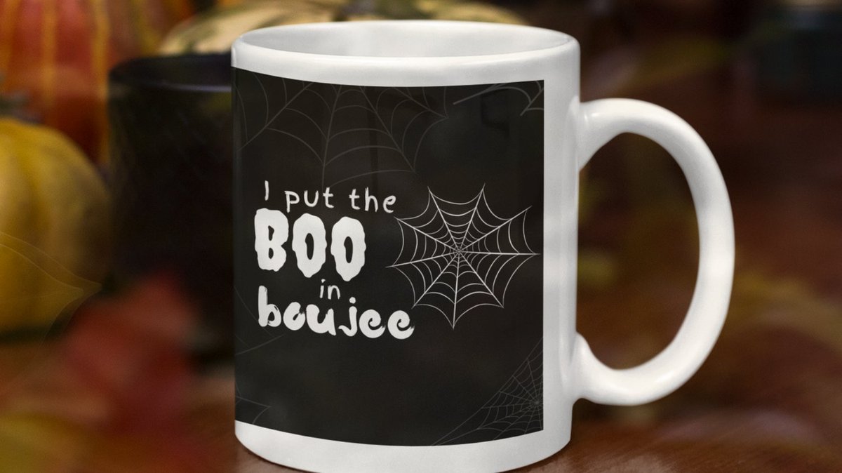 LuceeRoseDesign's tweet photo. I Put the Boo in Boujee Halloween Mug Out Now!!

https://t.co/3AWZJQShRO

#coffeeculture #coffeemug #hocuspocus #graveyard #grave #gravestone #bat #halloween #october31st #trickortreat #autumnmug #pumpkinspicelatte #psl #cowlover #pumpkin #fall #spider #spiderweb #boujee https://t.co/B2E0KEfWeJ