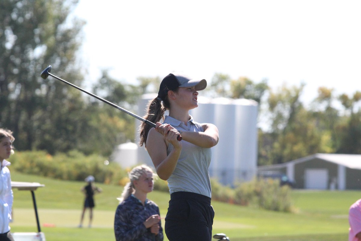 NDHSAA's tweet image. Round 1 Individual Scores: 2021 NDHSAA Class B Girls Golf State Tournament (Golfers still on the course) #ndhsaa #ndpreps