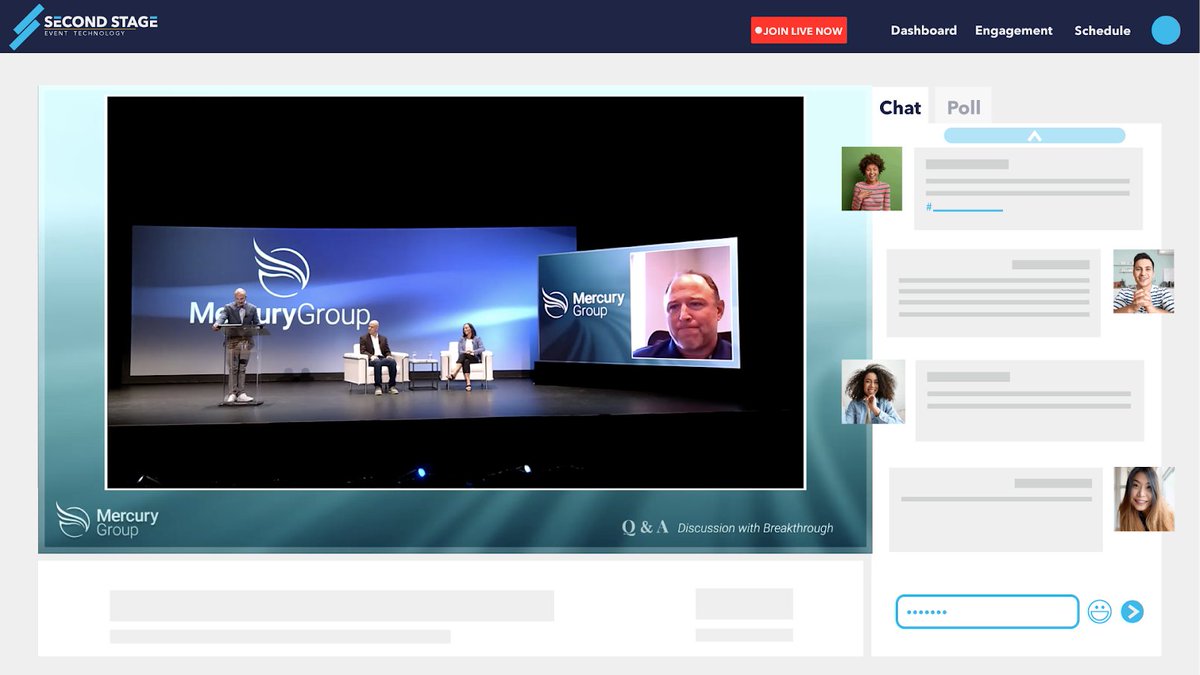 Did you know that EideCom seamlessly integrates with the virtual event platform Second Stage to create one, turn-key solution? That means high-quality video, on a high-quality platform.