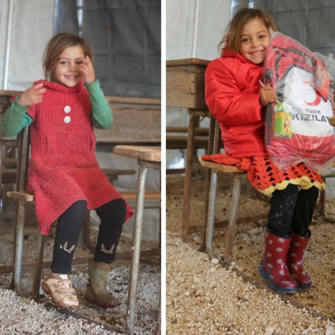 "Yetim gülerse dünya güler."