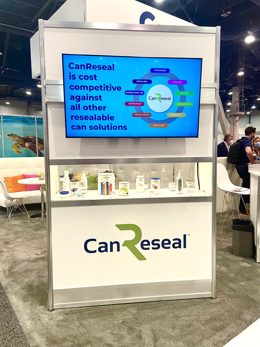 Visit Canovation at #PackExpoLasVegas in booth N-9612 to see our award-winning CanReseal Technology! #Canovation #TechnologyExcellenceAwards #Aluminum #CircularEconomy