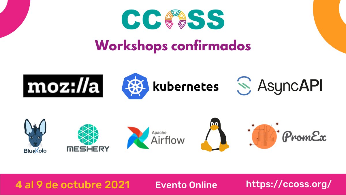 RevistaSG's tweet image. 📝 ¿Te gustaría ver una colaboración tuya en alguno de estos proyectos?
¡Entonces participa en los talleres de contribución que tendremos en #CCOSS!
Regístrate a los que sean de tu interés: - mailchi.mp/ccoss.org/2021…
CUPO LIMITADO