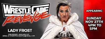 RealLadyFrost's tweet image. #PrettyProper will see you at @WrestleCade ❄️🎩