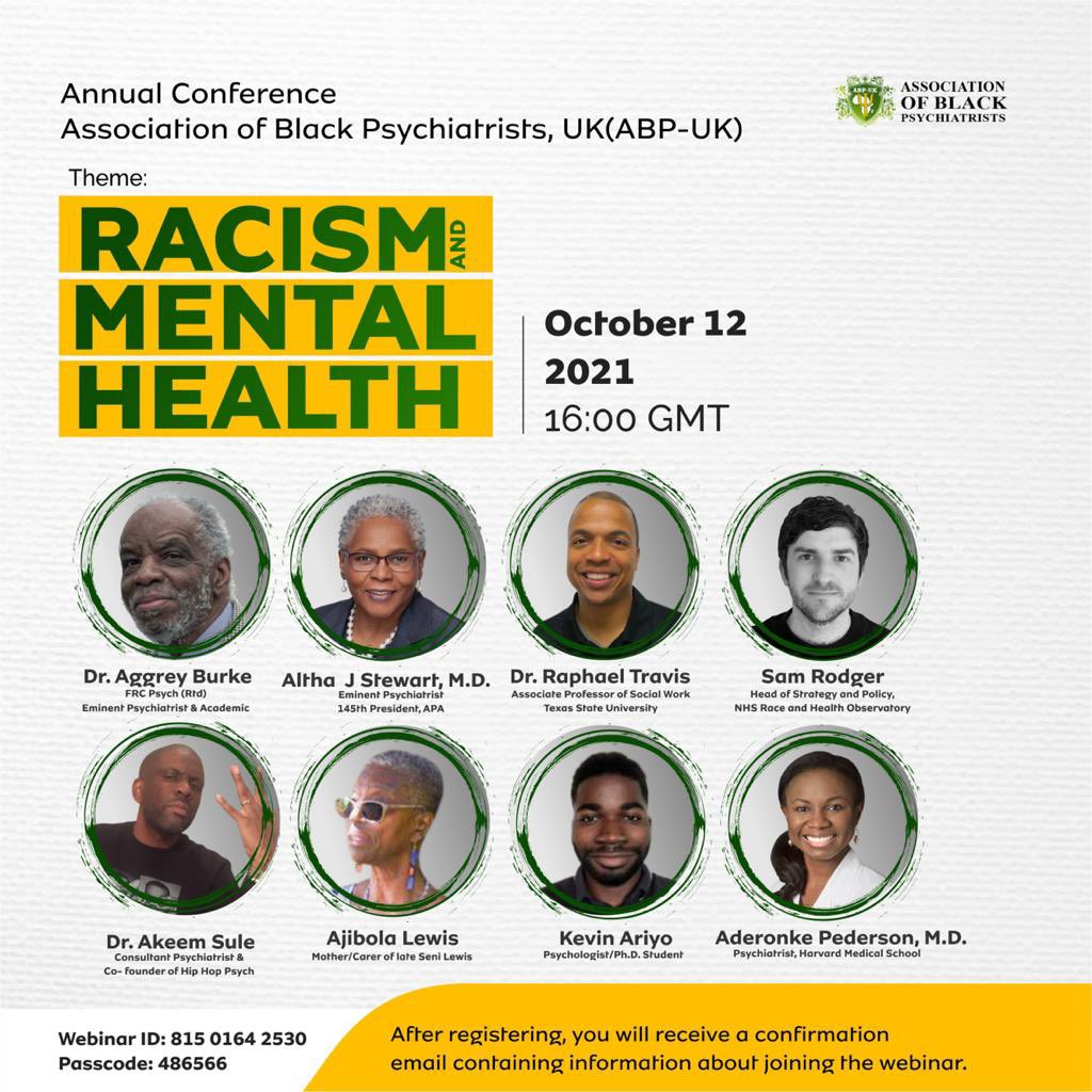 Association of Black Psychiatrists, UK (ABP-UK) tweet media