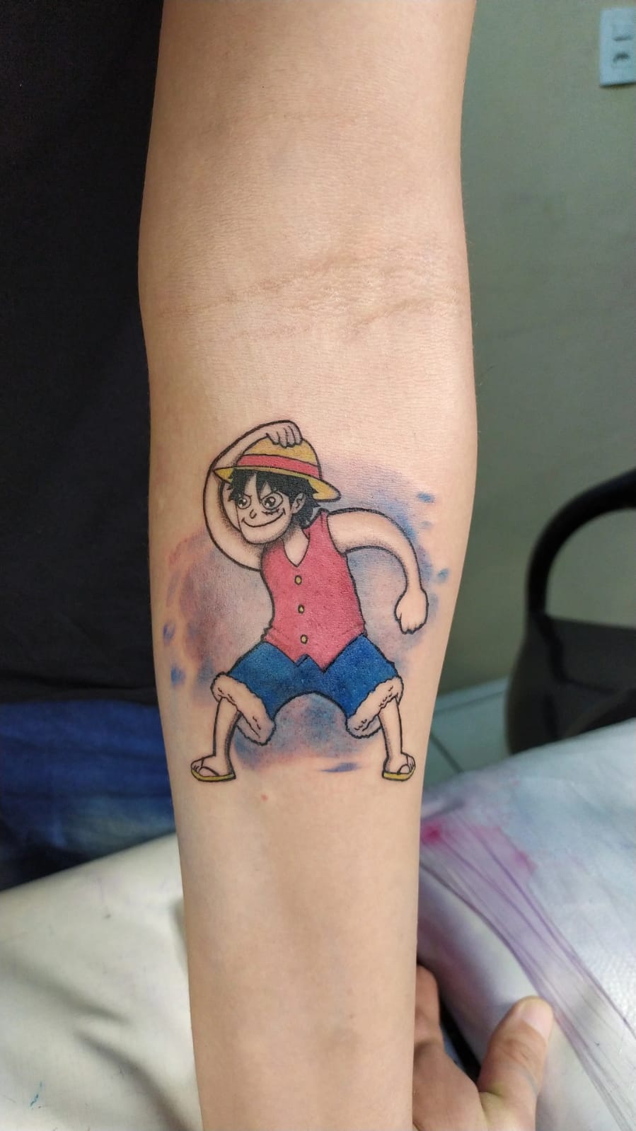 Tattoo chapéu de palha One piece