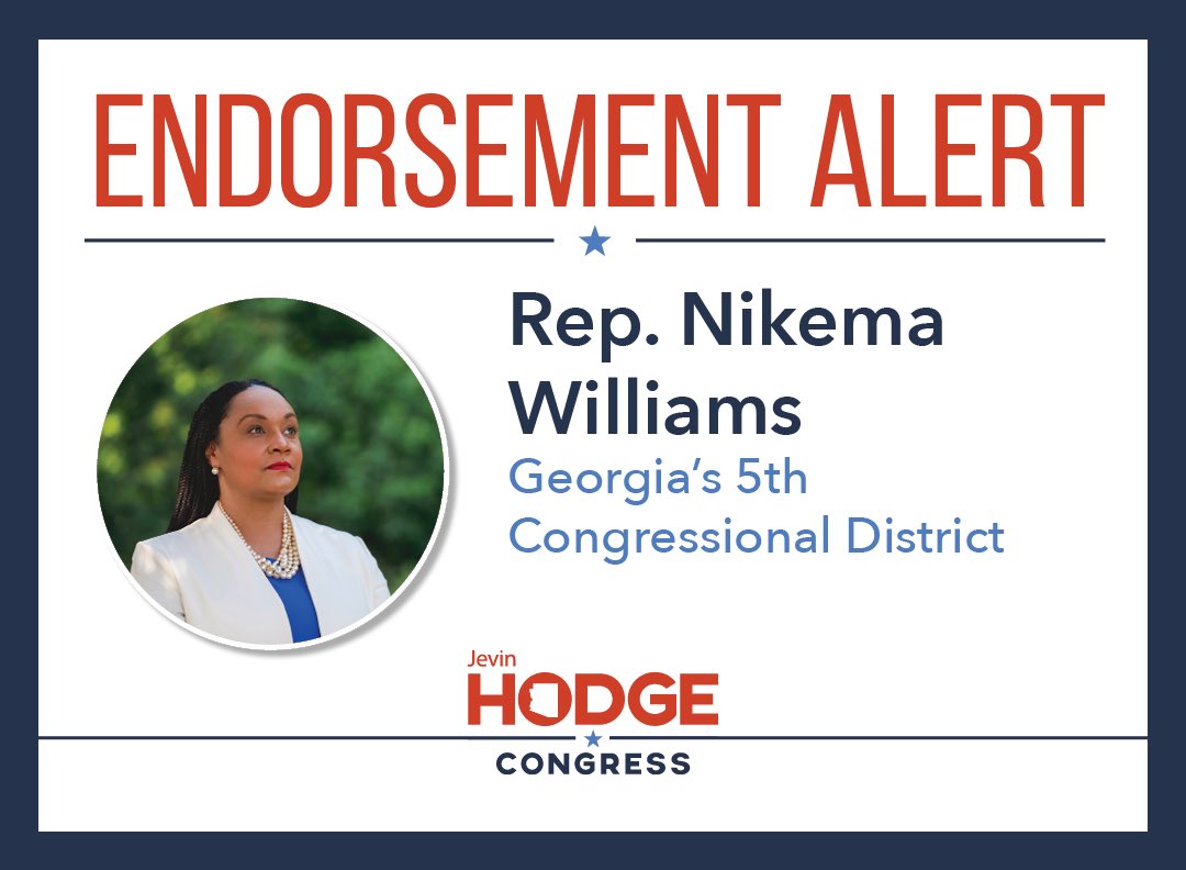🚨HUGE ANNOUNCEMENT🚨

Proud to have the full support of Voting Rights Champion, successor to the Hon John Lewis, &amp; my dear friend Congresswoman <a href="/NikemaWilliams/">Nikema Williams</a>!

We have the finish the quarter strong, can we count on you to support with $25?

Donate here:secure.actblue.com/donate/jh_cbc