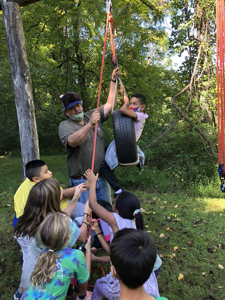 JenBuckleyVA's tweet photo. Thanks @TheOutdoorLab from Barrett Elementary’s third grade for a great day exploring simple machines in our favorite outdoor classroom. ❤️ #kwbpride @Idol_KWB https://t.co/iE3UiMNRdQ