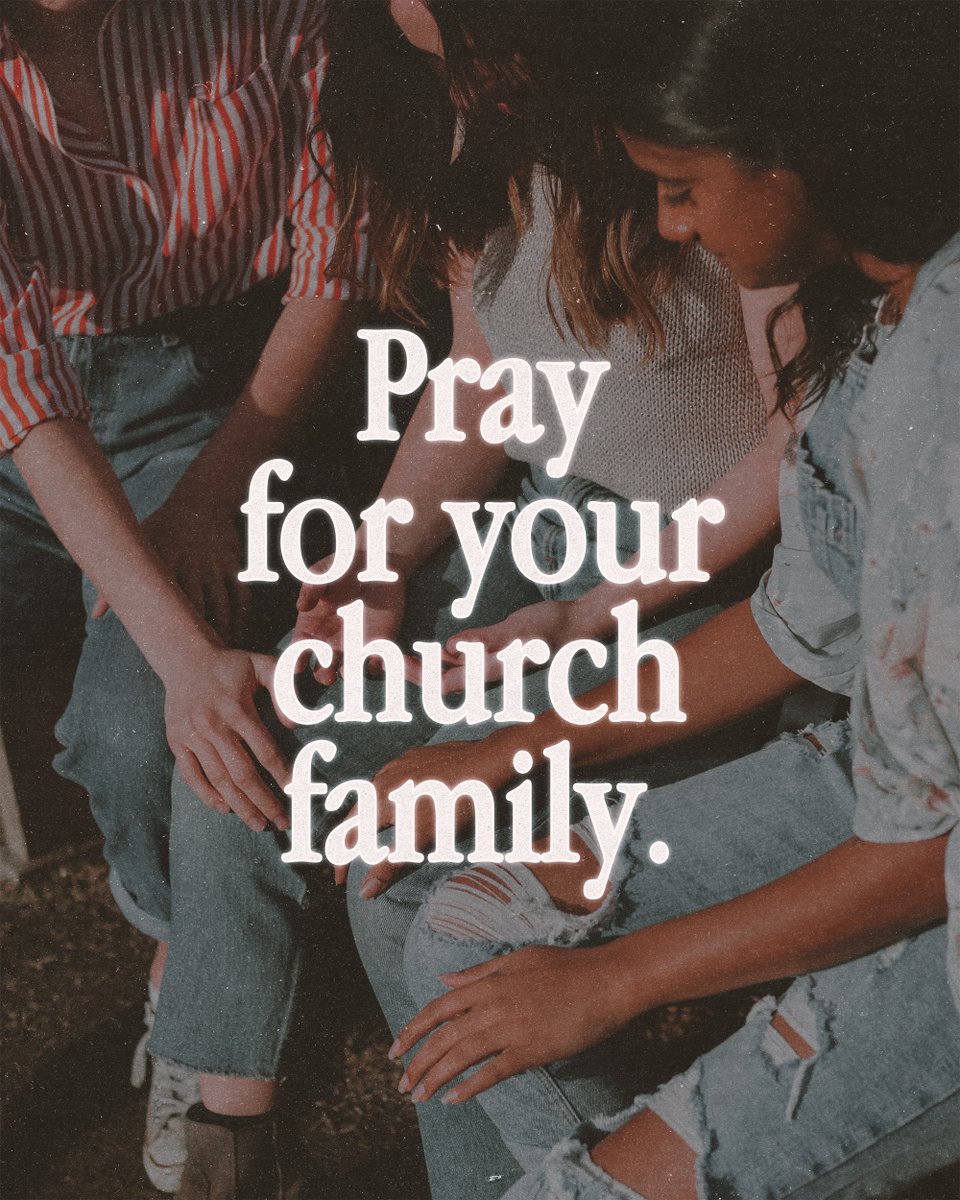 Take some time this evening and pray for the people of our church. Think of those you used to sit next to and lift them up.

We could all use some prayer🤎