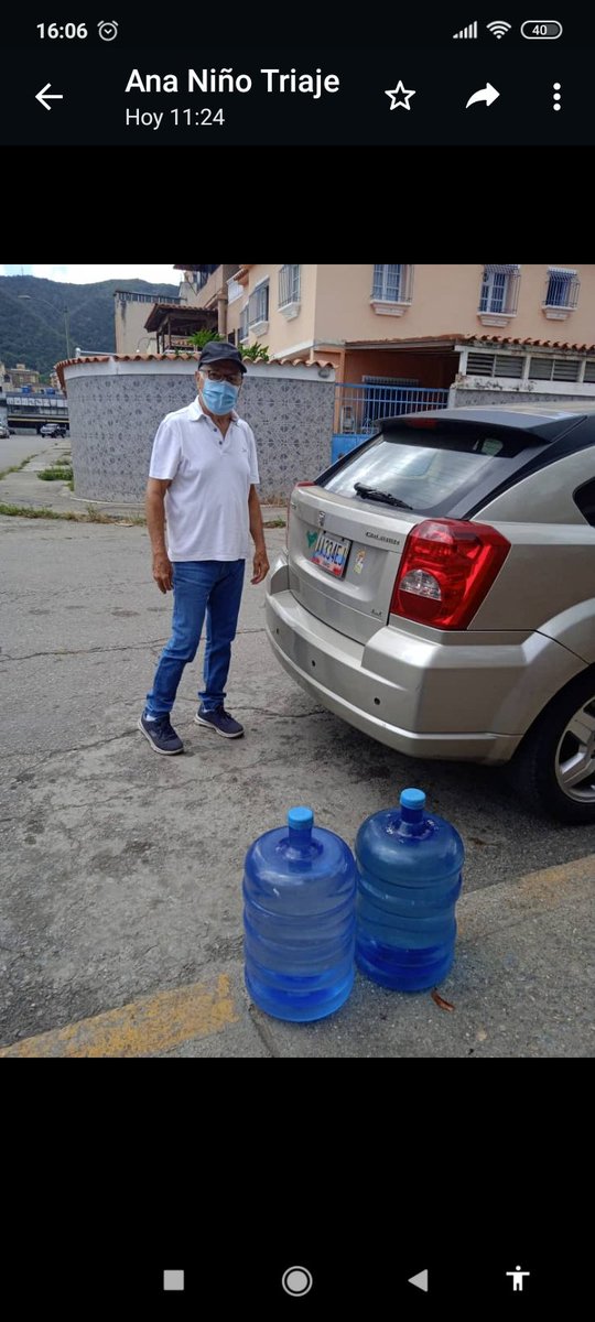 Hoy 27/9/2021 Casa Triaje realiza carga de 3 botellones en la RICOTTA  señor Alexis y transporte del señor Enrique Hernández muy agradecidosñ y mil bendiciones de las y los adultos mayores y en el mío propio como Trabajadora Social **INASS**