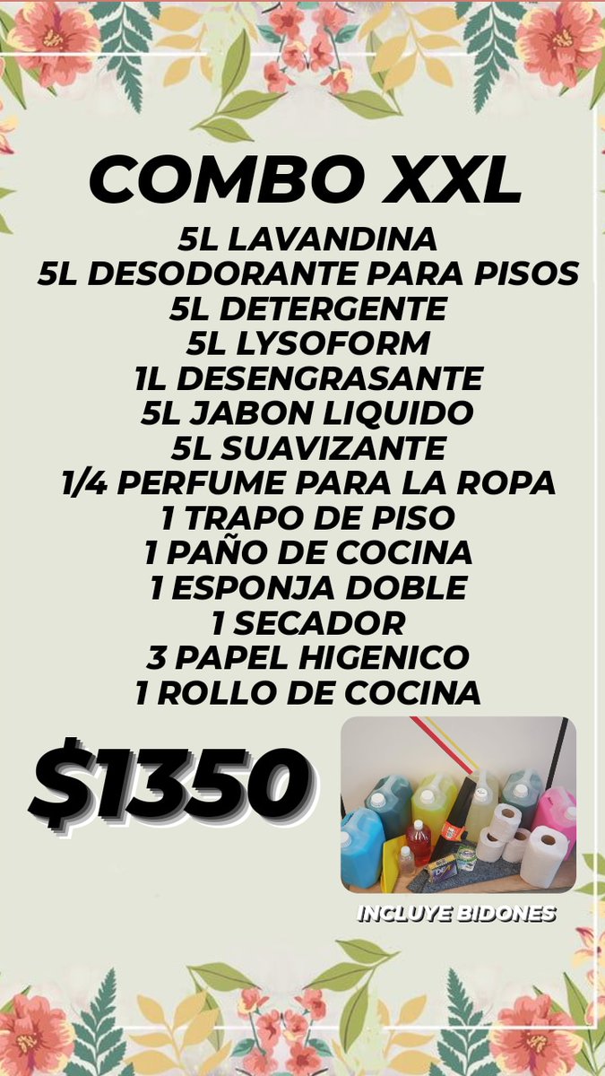 PreciosRosario2's tweet photo. #LimpiezaEnRosario

💰 $430 #PromoSemanal 👇
👉 5 litros jabón líquido 
👉 5 litros suavizante
👉 1 litro de perfume para la ropa

Y más promos en productos sueltos 👇

📍 #FlashDistribuidora
📱 3415859504
🌐 https://t.co/FISmx3hMSi
🛵 Envío a domicilio https://t.co/dlf7ibfqpZ