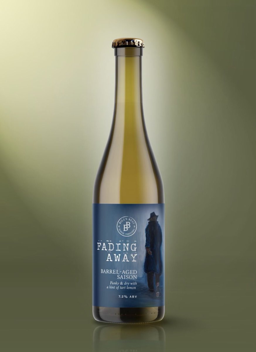 Fading Away was aged in oak barrels for 6m, &amp; was brewed with Citra and 🍋 drop hops. Two strains of brettanomyces were pitched in the barrels. The end result is a dry, fruit forward traditional saison with hints of citrus, tart funkiness. 7.2% ABV 
#monday #craftbeer #beer