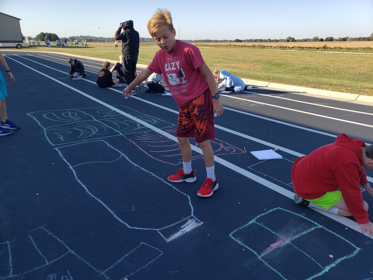 rryanhartley's tweet image. Monday morning number talk: how can you represent one of the following fractions as a drawing? 
1/5, 3/8, or 4/15
@HortonKandi #sidewalkmath #fractiontalks #numbertalks #wcsflight