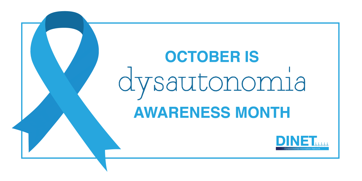 DINETorg's tweet photo. October is Dysautonomia Awareness Month! To create better understanding and awareness, DINET is producing a Speaker Series with top physicians in the dysautonomia community that will premiere live on our YouTube channel this month. #Dysautonomia #dinet #chronicillness #POTS #EDS https://t.co/91uvYUfVZ7