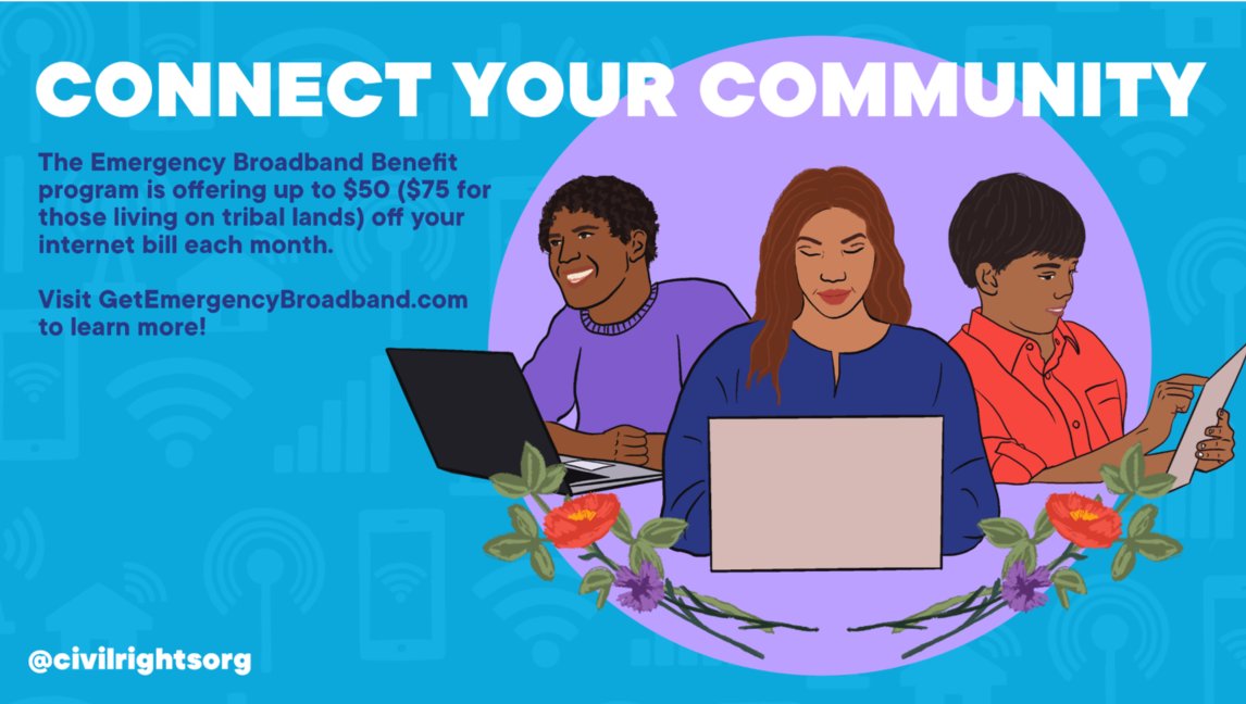 IowaCAA's tweet photo. Visit https://t.co/qHU4Fb6hM7 to learn how the Emergency Broadband Benefit can help save you up to $50 a month starting today! #GetConnectedEBB #EBBParaMi #EBB #EmergencyBroadbandBenefit https://t.co/7BBoIAGHyO