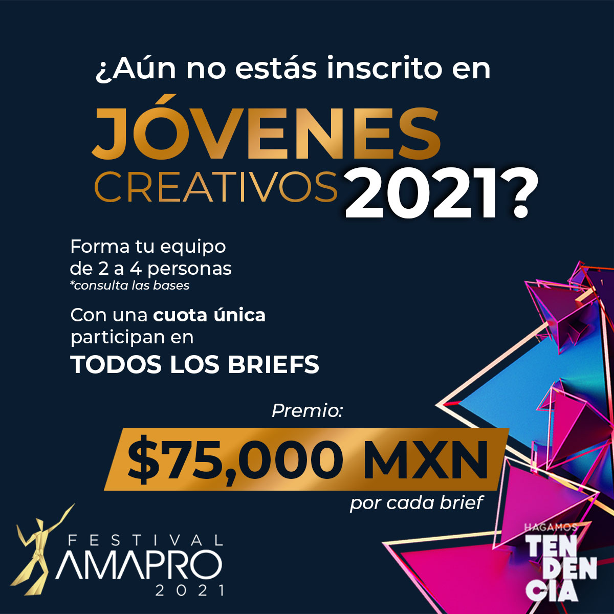 AmaproMx's tweet photo. ¿Ya te registraste?
¡Aún estás a tiempo! No te pierdas la oportunidad de mostrar tu talento con expertos de las empresas líderes del marketing promocional.
¡Descubre todo lo que tenemos preparado para ti! 
Consulta las bases e inscríbete en
https://t.co/ty2i7QJbsN https://t.co/S4n7DIQF3X