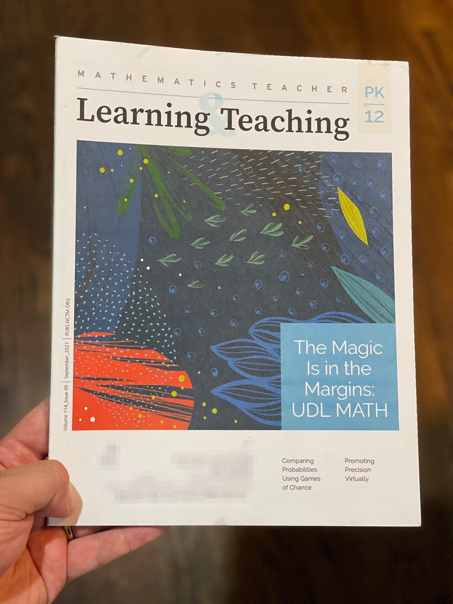 bkdidact's tweet image. Excited for some new reading material! @mathematize4all @nctm #MTLT #udlmath #udl #universaldesignforlearning #udlchat #MTBoS #iteachmath #SwDMathChat