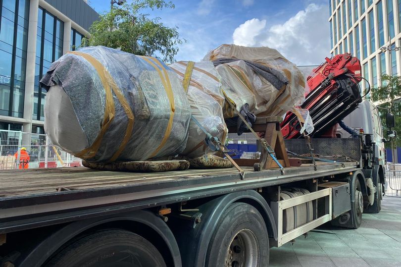 WalesOnline's tweet photo. Statue of Wales' first black headteacher Betty Campbell arrives in Cardiff ahead of unveiling

https://t.co/mZu60fkUWr https://t.co/NjsccXiOxz