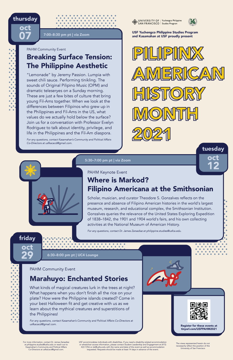 October is Pilipinx American History Month! Celebrate and learn more about Pilipinx American History at these upcoming events! #pahm #fahm #pilipinxamericanhistorymonth