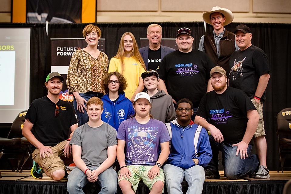 RaDawn2's tweet photo. My first year was a blast! These kids are amazing as well as their teachers. So many wonderful people inspiring the world! #WyoHackathon #CardanoSummit2021 #1stPlace #Wyoming @CaitlinLong_ @Tyler_Lindholm @SteveLupien @ShoshoniTony @ProfSmith9000 #ShoshoniHackers https://t.co/6tnYDz9Mhc