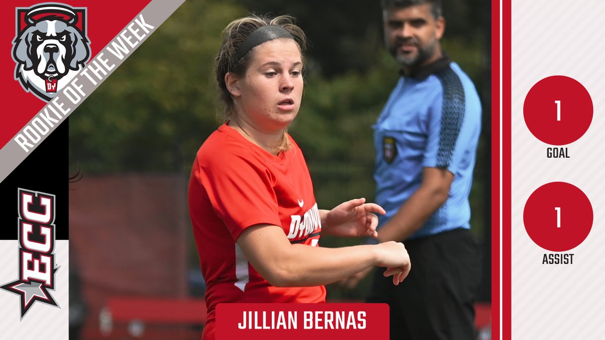 ECCSports's tweet photo. ECC Women's Soccer Rookie of the Week - Jillian Bernas, @dyouvillesaints 

https://t.co/IEMbrN3XAu https://t.co/O37JV6MgP2