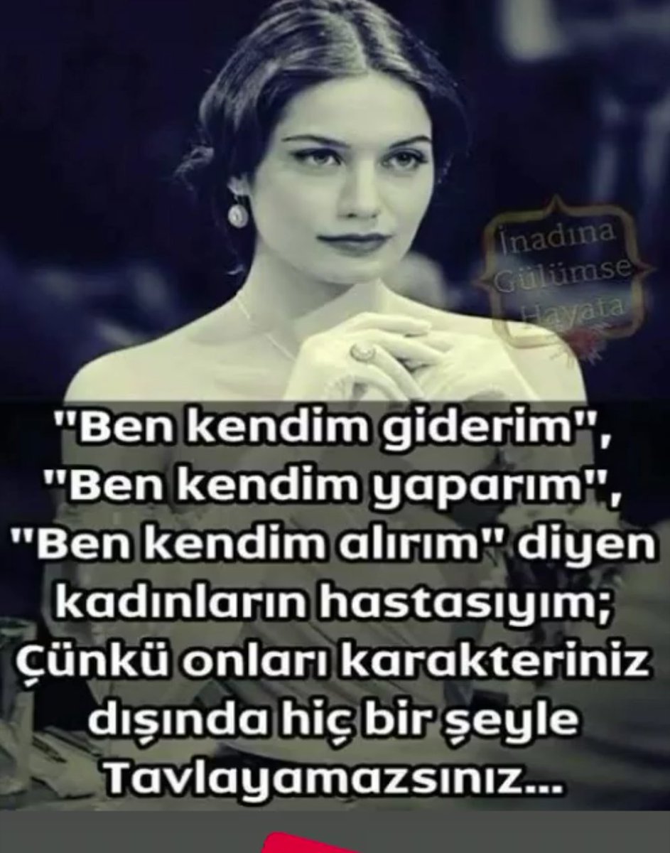 Bir kadın olarak.......