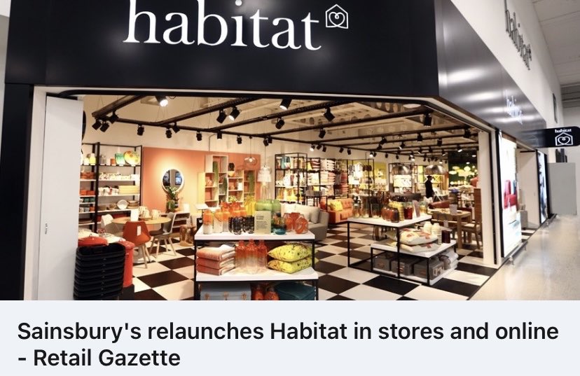 ⁦@SainsburysNews⁩ the relaunch of ⁦@HabitatUK⁩ #business #retail #retailnews