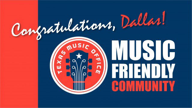 txmusicoffice's tweet image. @GovAbbott today announced that Dallas, having completed the multi-step certification process, has been designated as a #MusicFriendlyCommunity by the TMO. 

The MFC program seeks to foster music biz-related economic development in TX cities &amp;amp; communities gov.texas.gov/news/post/gove…