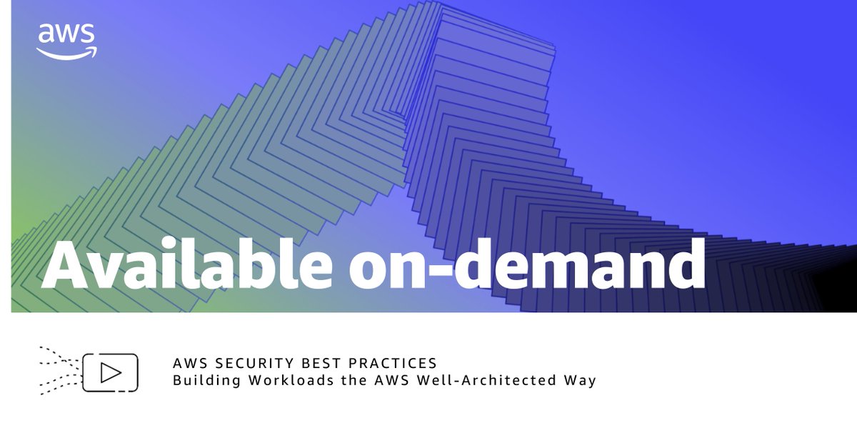AWSArchitecture's tweet image. Are you implementing recommended security design principles of the #AWS Well-Architected Framework? This on-demand webinar focuses on the essential best practices aligned to each AWS Well-Architected security design principle. go.aws/3CAHMf2