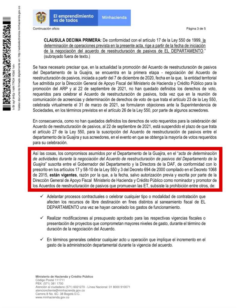 lcolmenaresr's tweet photo. SI VALE DENUNCIAR! Comunica la Dirección de Apoyo Fiscal que el contrato suscrito entre la gobernación de #LaGuajira y AP  GLOBAL para no hacer nada traerá consecuencia porque tenían que haber pedido permiso y no lo hicieron.
#LaOpinionDeColmenares https://t.co/NY740u8jnZ