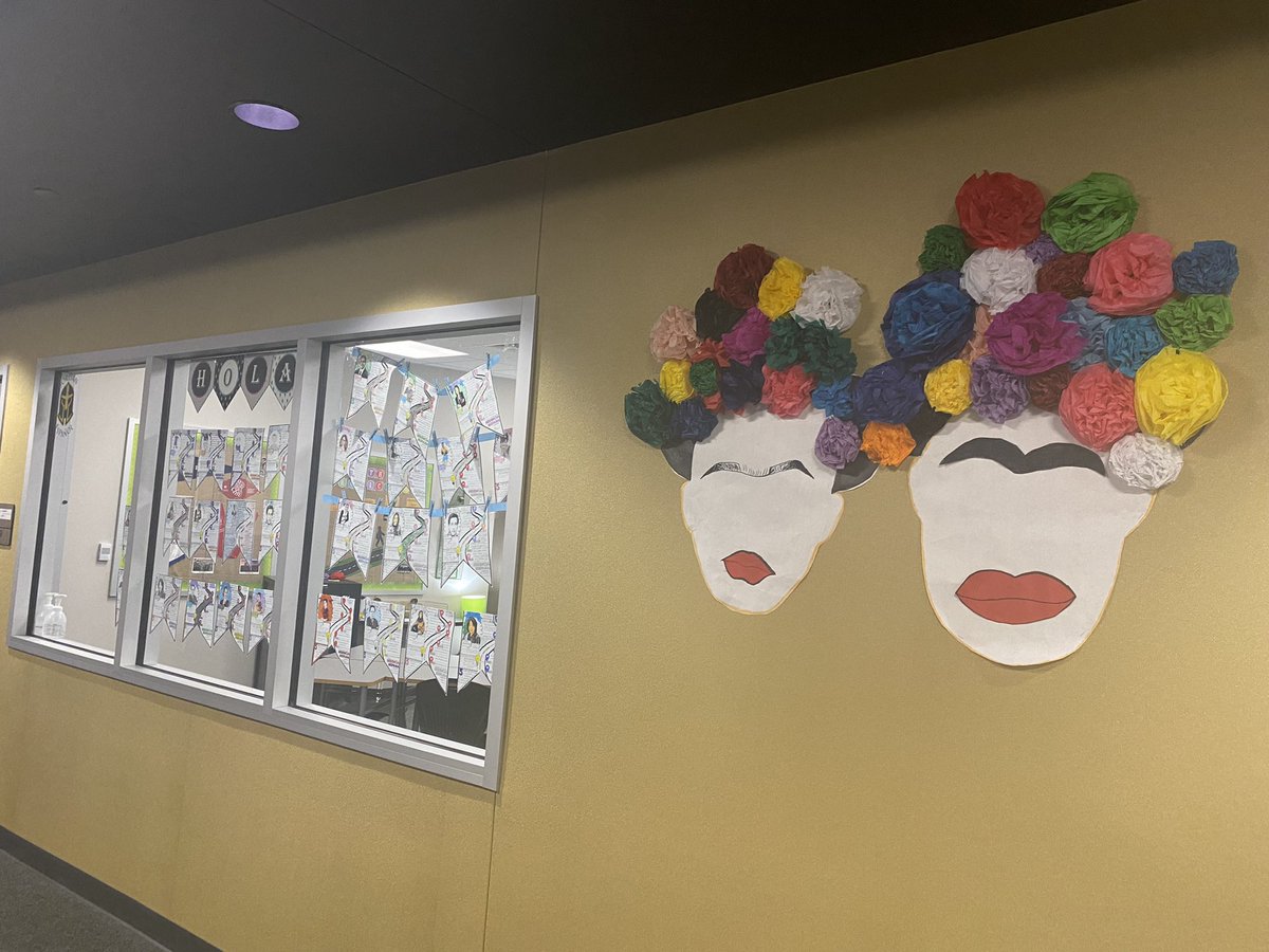 I love seeing all of the art and classroom projects around our classrooms right now! <a href="/jhslote/">JHS LOTE</a> <a href="/JhsWarriors/">Jordan High School</a>