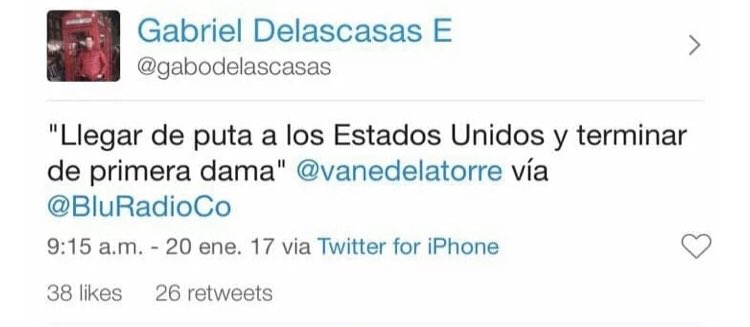 Rafangulo's tweet image. Malparidez, falta de respeto, profesionalismo y resentimiento destilado por @vanedelatorre y “periodistas” de @CaracolRadio es de estilo arrabalero. Así como manoteo, vocabulario y expresiones como “váyase” de está #mlpda; la misma que insultó a Melanie, esposa de Donald Trump.
