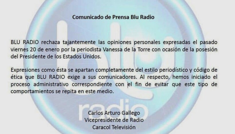 Rafangulo's tweet image. Malparidez, falta de respeto, profesionalismo y resentimiento destilado por @vanedelatorre y “periodistas” de @CaracolRadio es de estilo arrabalero. Así como manoteo, vocabulario y expresiones como “váyase” de está #mlpda; la misma que insultó a Melanie, esposa de Donald Trump.