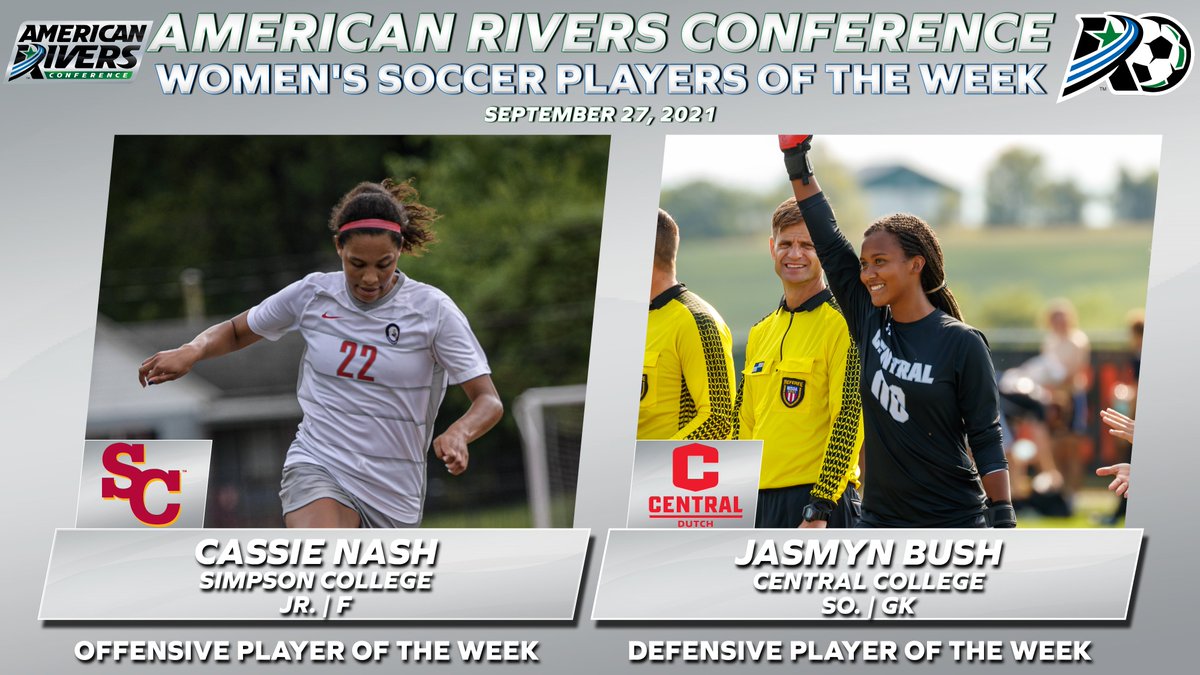 Women's Soccer Weekly Accolades Go To <a href="/StormSports/">Simpson Storm Sports</a> Nash and <a href="/CentralDutch/">Central Dutch</a> Bush

#rollriversWSOC

📰:bit.ly/3iczu5m