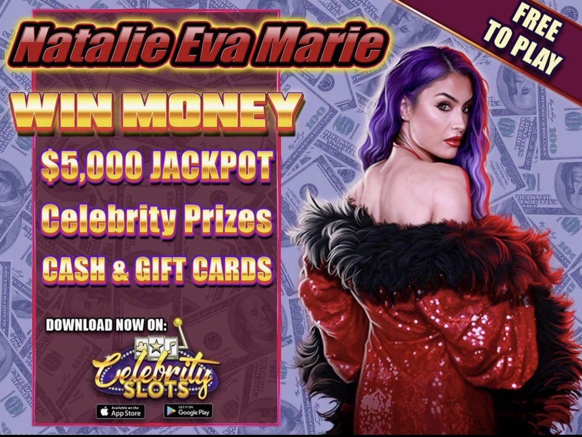 💋 Natalie Eva Marie wants you to play her game and WIN $5,000!
‼️ Play: link.celebrityslots.com/1/natalieevama…
♥️ Play now for FREE for your chance to take home CASH &amp; PRIZES!

#win #freetoplay #winprizes #sweepstakes #free #slots #game  #losangeles #roguefitness #fitness #gym #natalieevamarie
