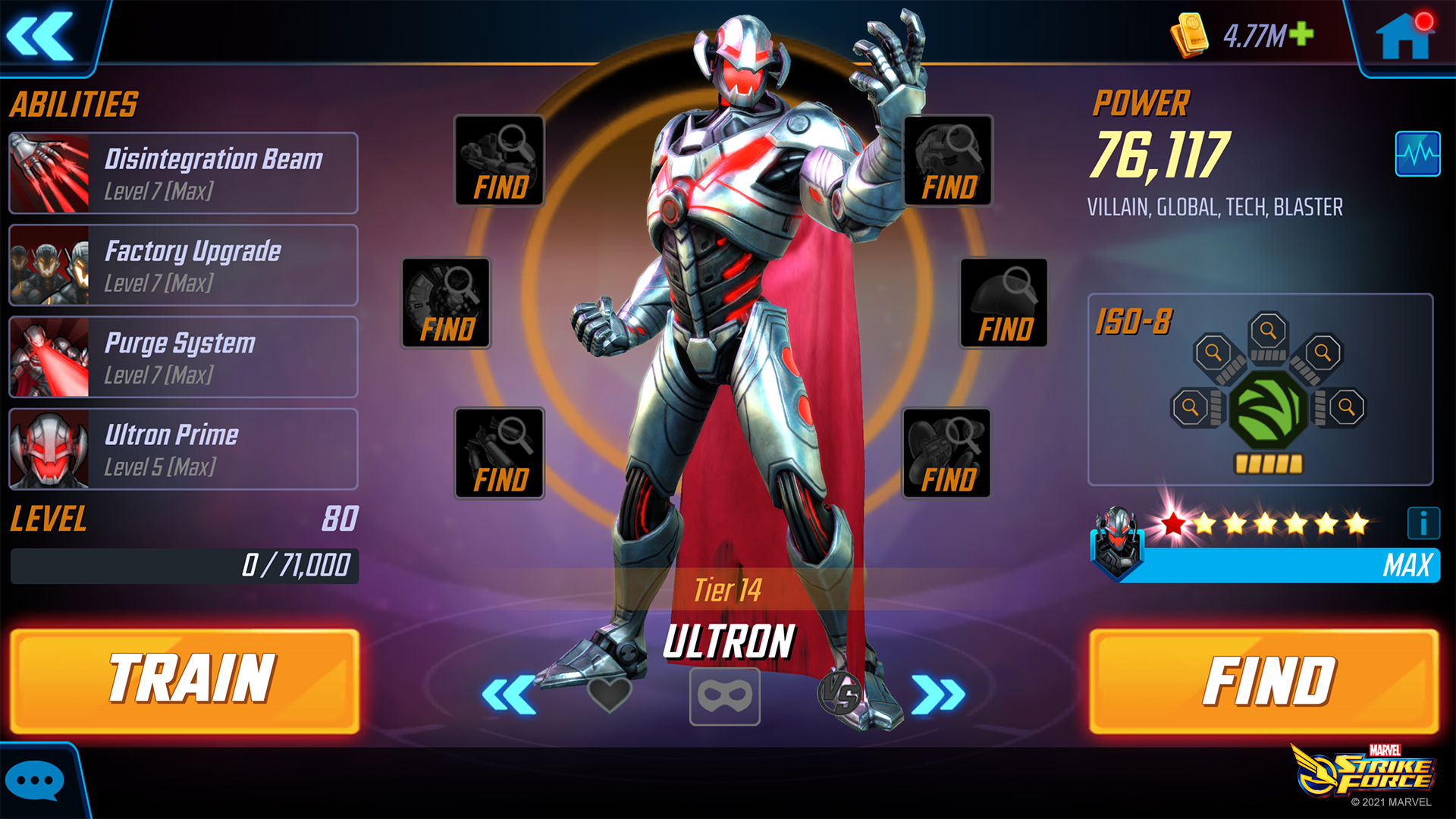 MARVEL Strike Force on Twitter "We're doing Ultron screenshots now.…