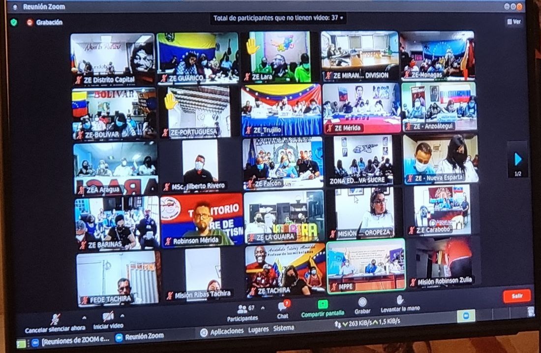 mineducacion_ve's tweet photo. #AHORA | Desde el Salón Simón Bolívar del @MPPEDUCACION, la ministra @_LaAvanzadora junto a los (as) viceministros (as) dirigen videoconferencia de trabajo con los jefes y las jefas de Zonas Educativas del país. @NicolasMaduro #MonómerosEsDeVenezuela https://t.co/qdXn3T4GzC
