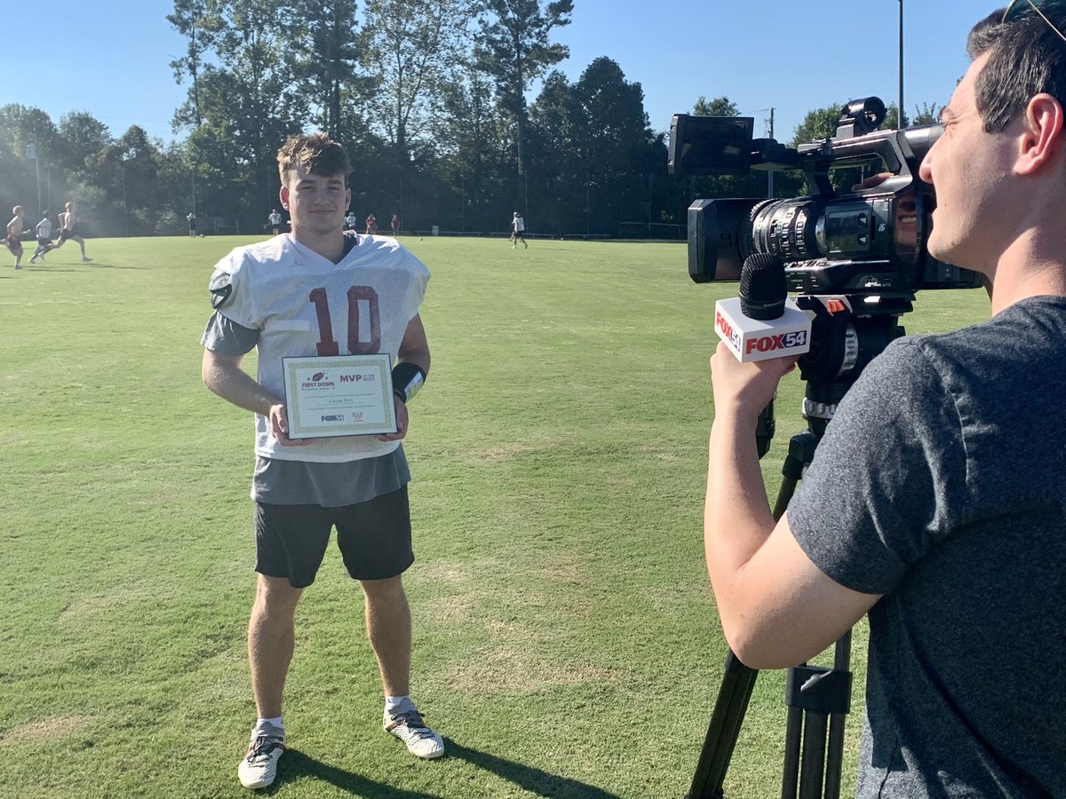 Congratulations to Logan Pate for being selected as the Fox 54 Friday Night MVP of the Week.