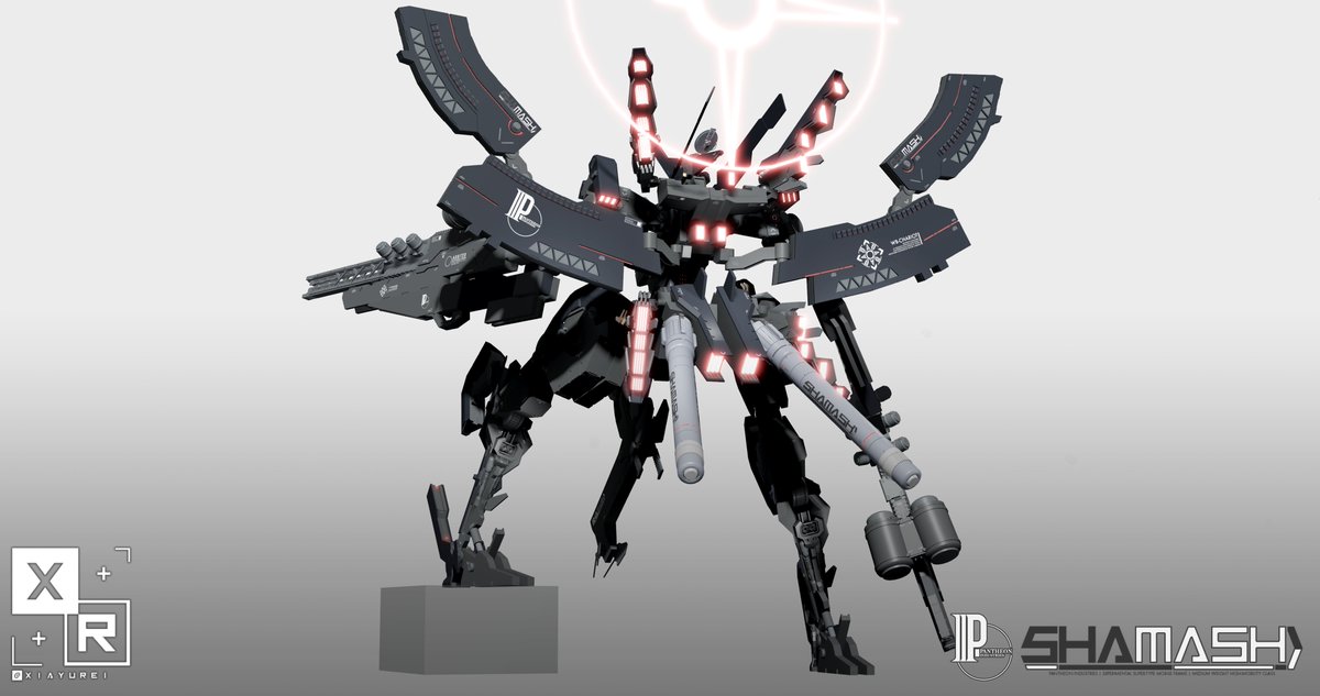 01-SHAMASH, Night/Moon version. Arms still need work, might move this project into Blender soon // #RobloxDev #RBXDev #mecha #robot #メカ #ロボ #オリジナルメカ #オリロボ