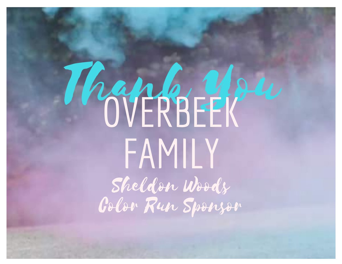 The Overbeek Family has sponsored ALL of the color run powder for our color run event. Allowing for color run donations to go 100% towards our students and teachers/supplies. Please join us in thanking them. This is tremendous! 😭❤ <a href="/Alix72944327/">Alix</a>