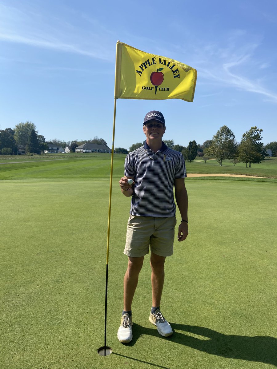 coachtruex's tweet photo. Congrats to @h3rryallen on getting a Hole in One on the 7th hole at @golfAPPLEVALLEY in the District Preview tournament. He used a 5 iron from 215 out! #GetInTheHole #UnFOREgettable #Ace #GalesGolf https://t.co/MyfOZrC6iK