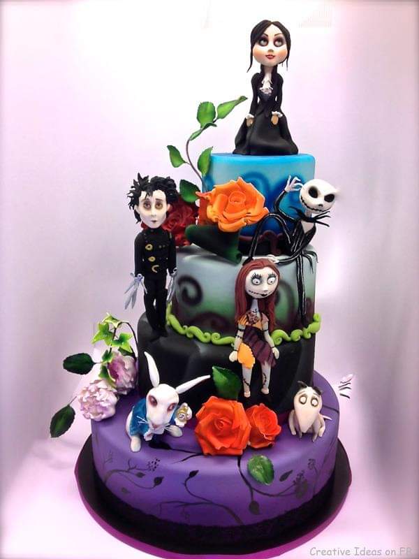  I\m a huge Tim Burton fan. So I love this cake. Happy Birthday. 